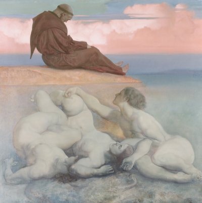 Monje y ninfas de Rudolf Jettmar